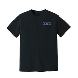 Sigma Delta Tau Sorority Embroidered Greek Letter Comfort Colors T-shirt