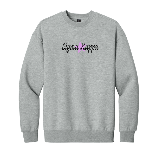 Sigma Kappa Sorority Star Crewneck Sweatshirt