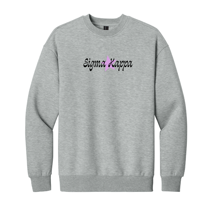 Sigma Kappa Sorority Star Crewneck Sweatshirt