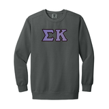 Sigma Kappa Sorority Comfort Colors Greek Letter Crewneck Sweatshirt