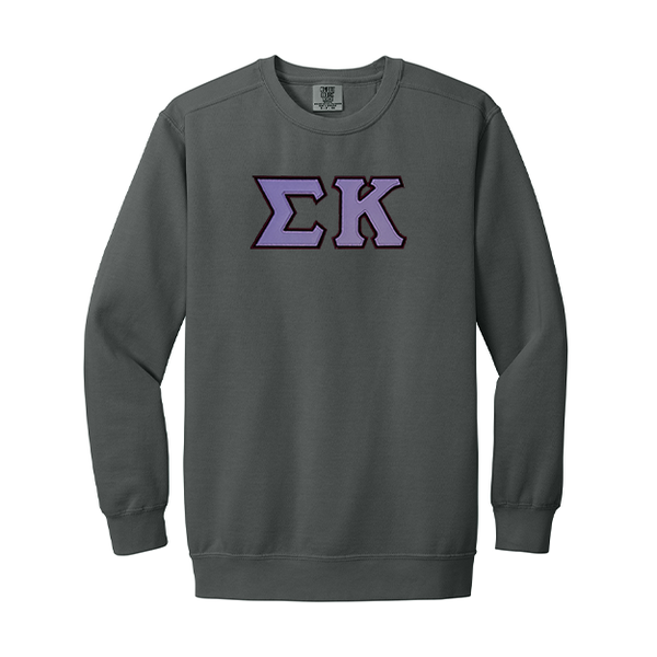 Sigma Kappa Sorority Comfort Colors Greek Letter Crewneck Sweatshirt