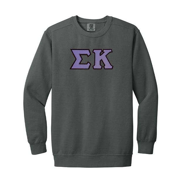 Sigma Kappa Sorority Comfort Colors Greek Letter Crewneck Sweatshirt
