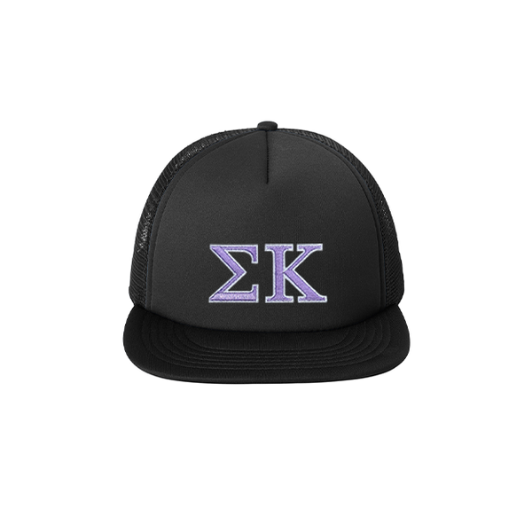 Sigma Kappa Sorority Foam Trucker Hat Embroidered Greek Letters
