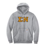 Sigma Nu Fraternity Carhartt Greek Letter Midweight Hooded Sweatshirt