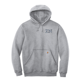 Sigma Nu Fraternity Carhartt Embroidered Greek Letter Midweight Hooded Sweatshirt