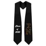 Custom Sigma Nu Fraternity Embroidered Graduation Stole