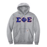 Sigma Phi Epsilon Fraternity Carhartt Greek Letter Midweight Hooded Sweatshirt