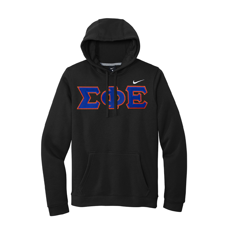Sigma Phi Epsilon Nike Hoodie With Sewn on Greek Letters