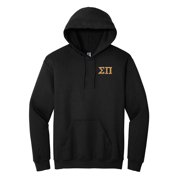 Sigma Pi Fraternity Embroidered Greek Letters Gildan Hoodie