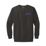 Sigma Sigma Sigma Sorority Comfort Colors Embroidered Greek Letter Crewneck Sweatshirt