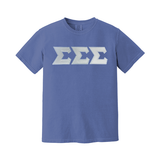 Sigma Sigma Sigma Sorority Greek Letter Comfort Colors T-shirt