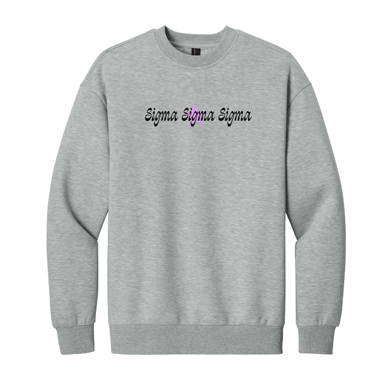 Sigma Sigma Sigma Sorority Star Crewneck Sweatshirt