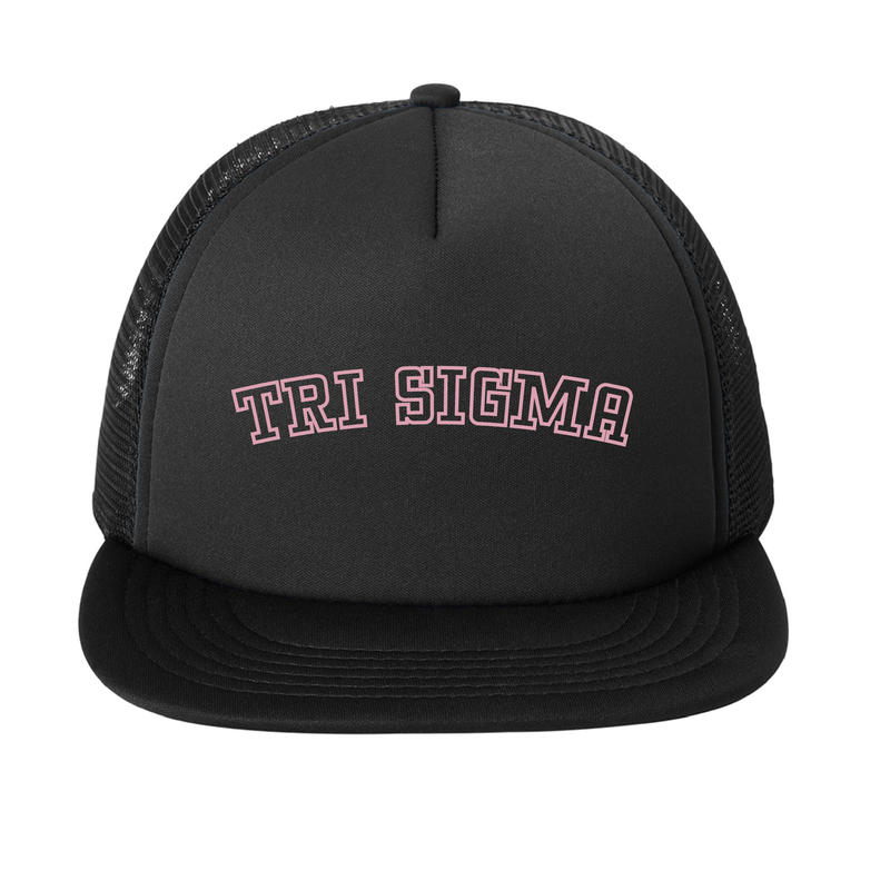 Sigma Sigma Sigma Sorority Varsity Basics Foam Trucker Hat