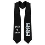 Sigma Sigma Sigma Sorority Tackle Twill Greek Letter Graduation Stole
