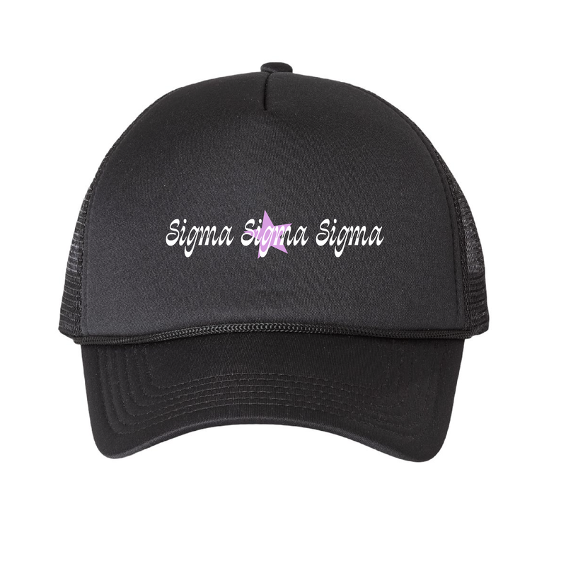 Sigma Sigma Sigma Sorority Star Foam Trucker Hat