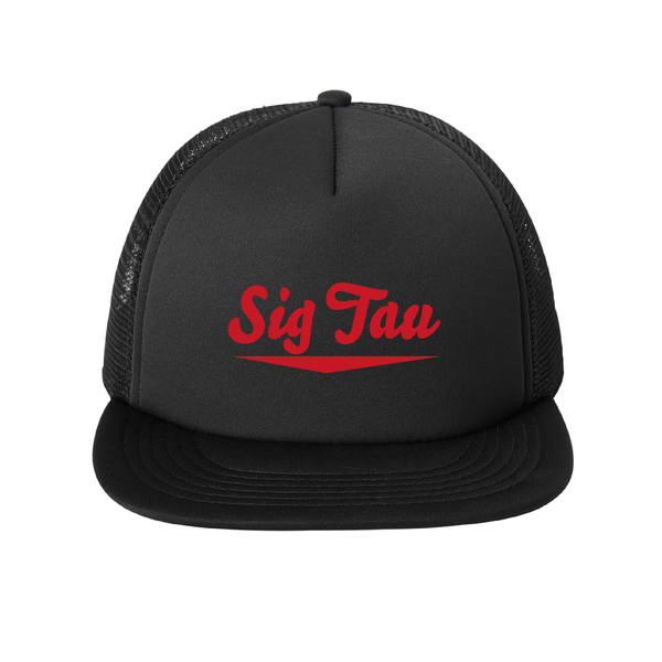 Sigma Tau Gamma Fraternity Baseline Embroidered Foam Trucker Hat