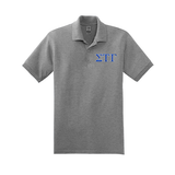 Sigma Tau Gamma Fraternity Embroidered Greek Letter Gildan Polo