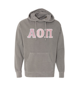Sorority Comfort Colors Greek Letter Hoodie