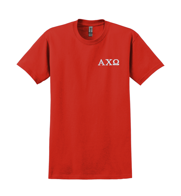 Sorority Embroidered Greek Letter Gildan T-shirt