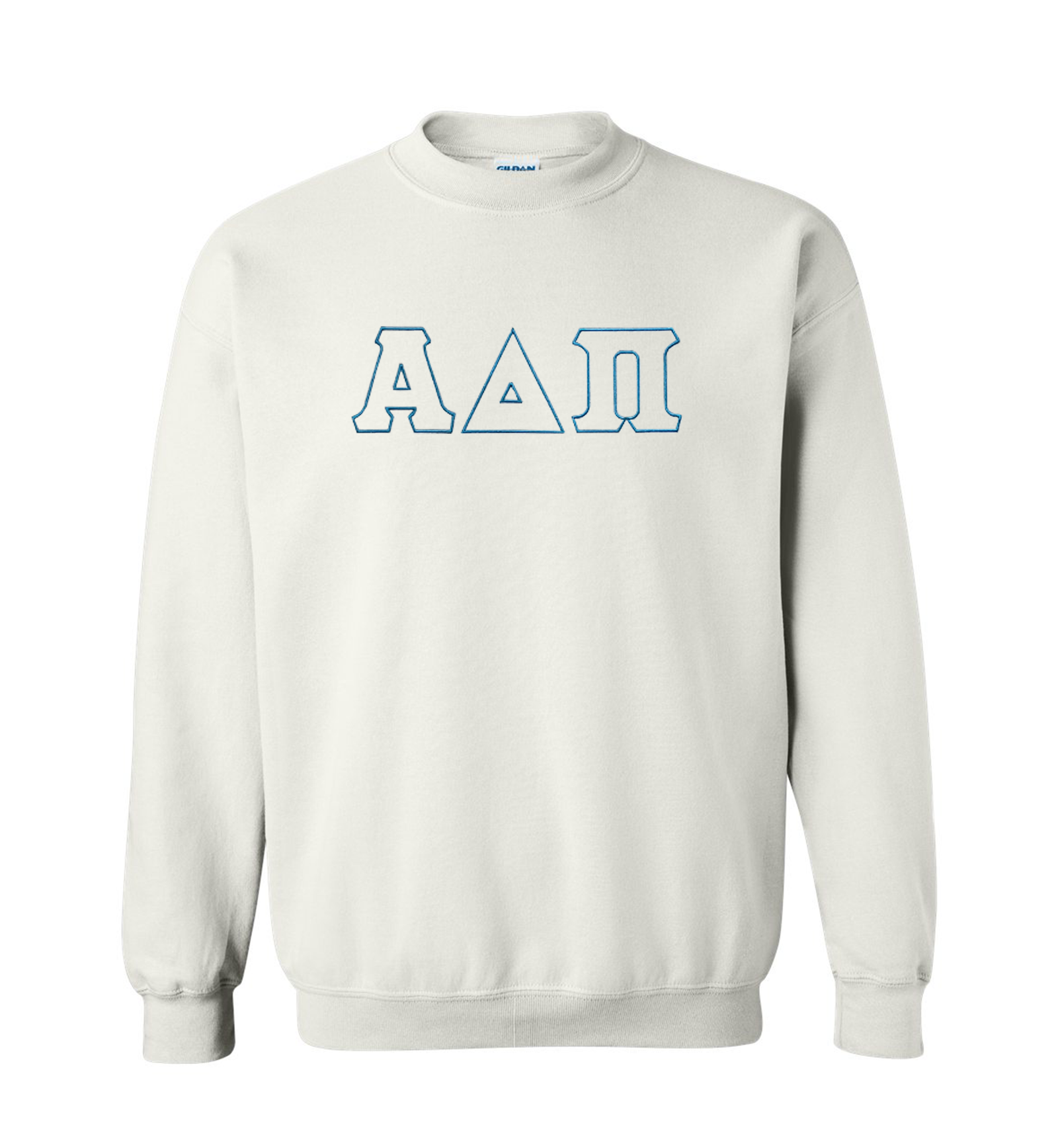 Sorority Embroidered Greek Letter Outline Crewneck Sweatshirt greekclothingco