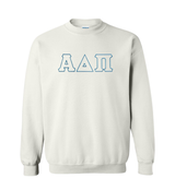 Sorority Embroidered Greek Letter Outline Gildan Crewneck Sweatshirt