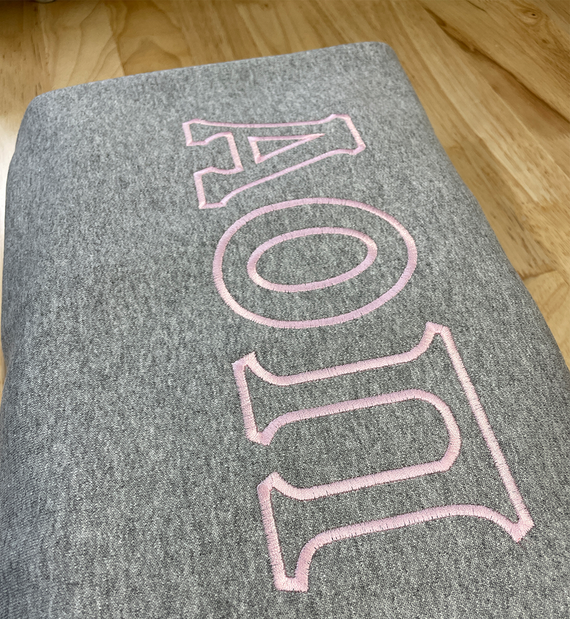 Sorority Embroidered Greek Letter Outline Gildan Crewneck Sweatshirt example image