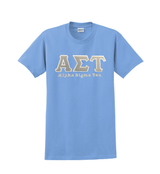 Sorority Greek Letter Gildan T-Shirt With Additional Embroidery