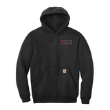 Tau Kappa Epsilon Fraternity Carhartt Embroidered Greek Letter Midweight Hooded Sweatshirt
