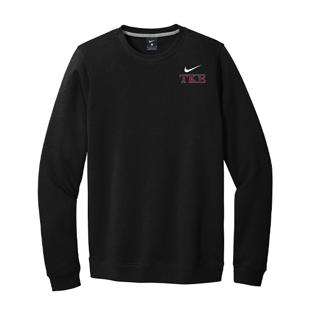 Tau Kappa Epsilon Fraternity Nike Embroidered Greek Letter Crewneck Sweatshirt