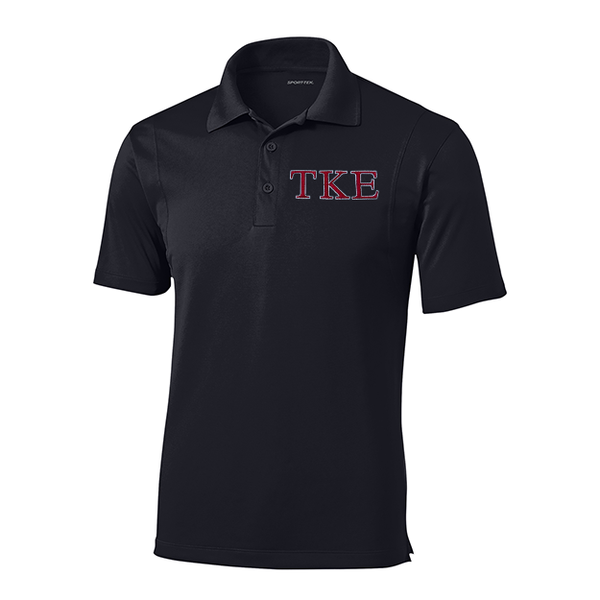 Tau Kappa Epsilon Sport Tek Micropique Polo Embroidered Greek Letters greekclothingco