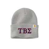 Tau Beta Sigma Carhartt Beanie - Embroidered Greek Letters