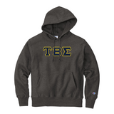 Tau Beta Sigma Champion Hoodie -  Sewn on Greek Letters