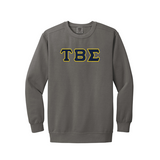 Tau Beta Sigma Comfort Colors Crewneck - Sewn on Greek Letters