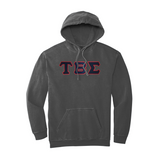 Tau Beta Sigma Comfort Colors Hoodie - Sewn on Greek Letters