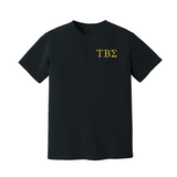 Tau Beta Sigma Comfort Colors T-Shirt - Embroidered Greek Letters