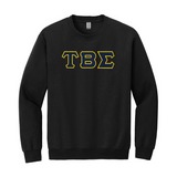 Tau Beta Sigma Crewneck Sweatshirt - Sewn on Greek Letters