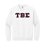 Tau Beta Sigma Crewneck Sweatshirt - Sewn on Greek Letters
