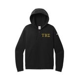 Tau Beta Sigma Nike Ladies Full-Zip Hooded Sweatshirt - Embroidered Greek Letters