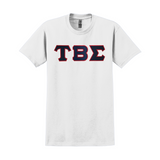 Tau Beta Sigma T-Shirt - Sewn on Greek Letters