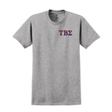 Tau Beta Sigma T-shirt - Embroidered Greek Letters