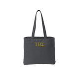 Tau Beta Sigma Tote Bag - Embroidered Greek Letters