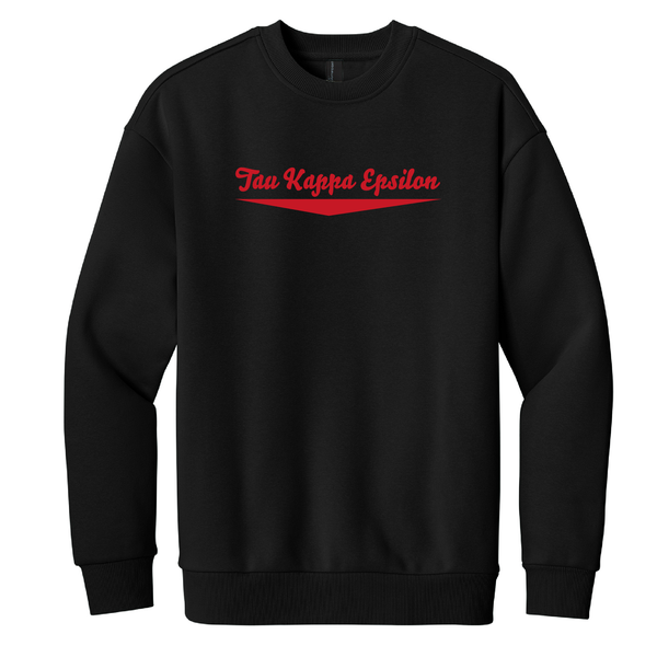 Tau Kappa Epsilon Fraternity Embroidered Baseline Crewneck Sweatshirt