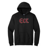 Represent your Theta Chi affiliation with sharp, classic style in this Gildan hoodie. It showcases your distinguished Theta Chi Greek letters meticulously sewn on with tackle twill.