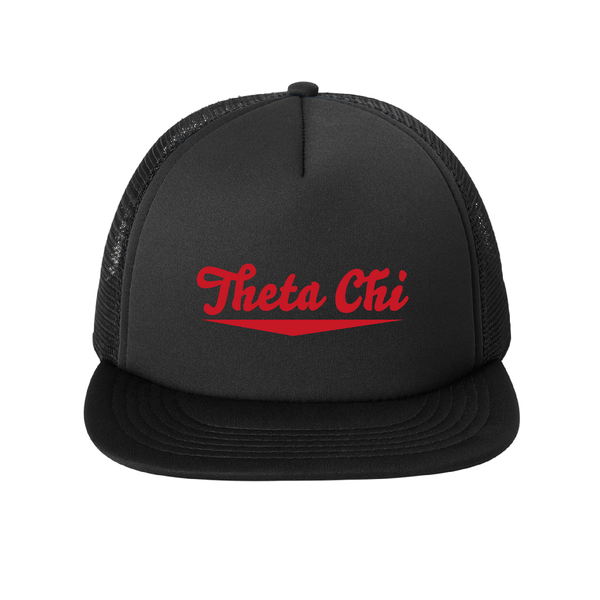 Theta Chi Fraternity Baseline Embroidered Foam Trucker Hat