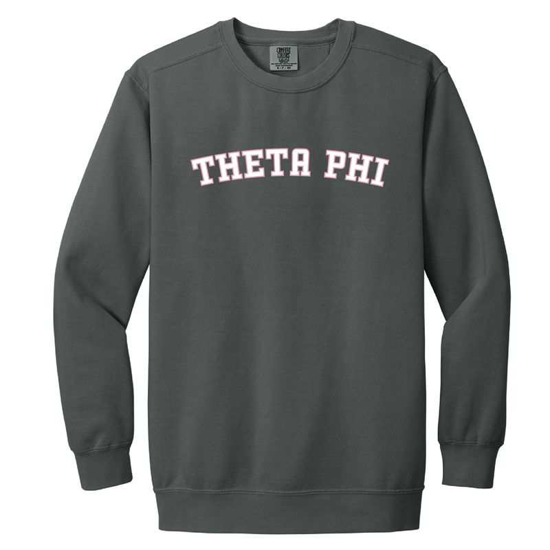 Theta Phi Alpha Sorority Varsity Basics Crewneck Sweatshirt