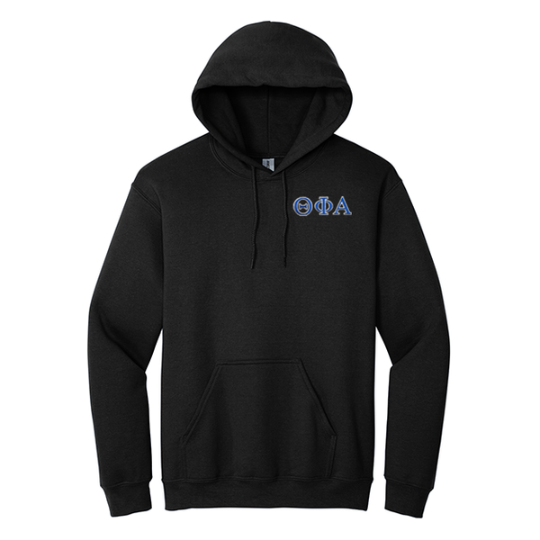 Theta Phi Alpha Sorority Embroidered Greek Letters Gildan Hoodie