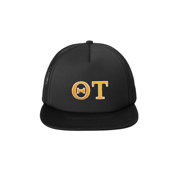 Theta Tau Fraternity Foam Trucker Hat Embroidered Greek Letters