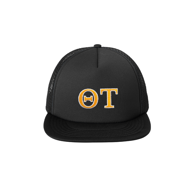 Theta Tau Fraternity Foam Trucker Hat Embroidered Greek Letters