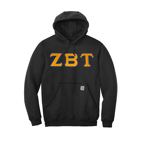 Zeta Beta Tau Fraternity Carhartt Greek Letter Midweight Hooded Sweatshirt