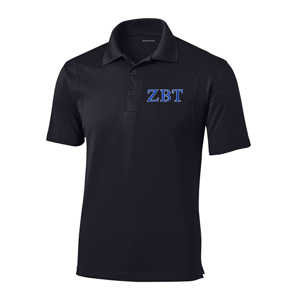 Zeta Beta Tau Fraternity Embroidered Greek Letter Sport-Tek Micropique Polo